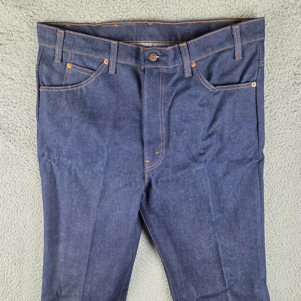 Vintage Levis 517 Jeans Mens 38x34 (37x33) Blue Orange Tab Bootcut‎ USA 80s